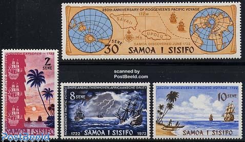 Stamp 1972, Samoa Discovery by Roggeveen 4v, 1972 - Collecting Stamps ...