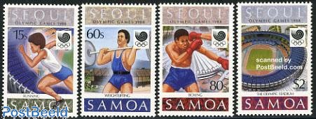 Stamp 1988, Samoa Olympic Games Seoul 4v, 1988 - Collecting Stamps ...