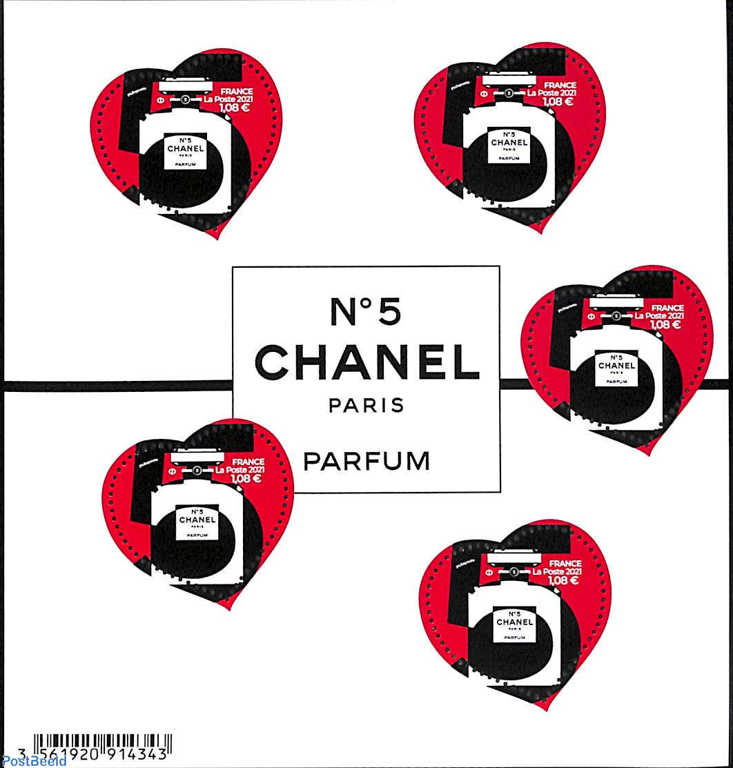 Stamp 2021 France Chanel No. 5 m s 2021 Collecting Stamps