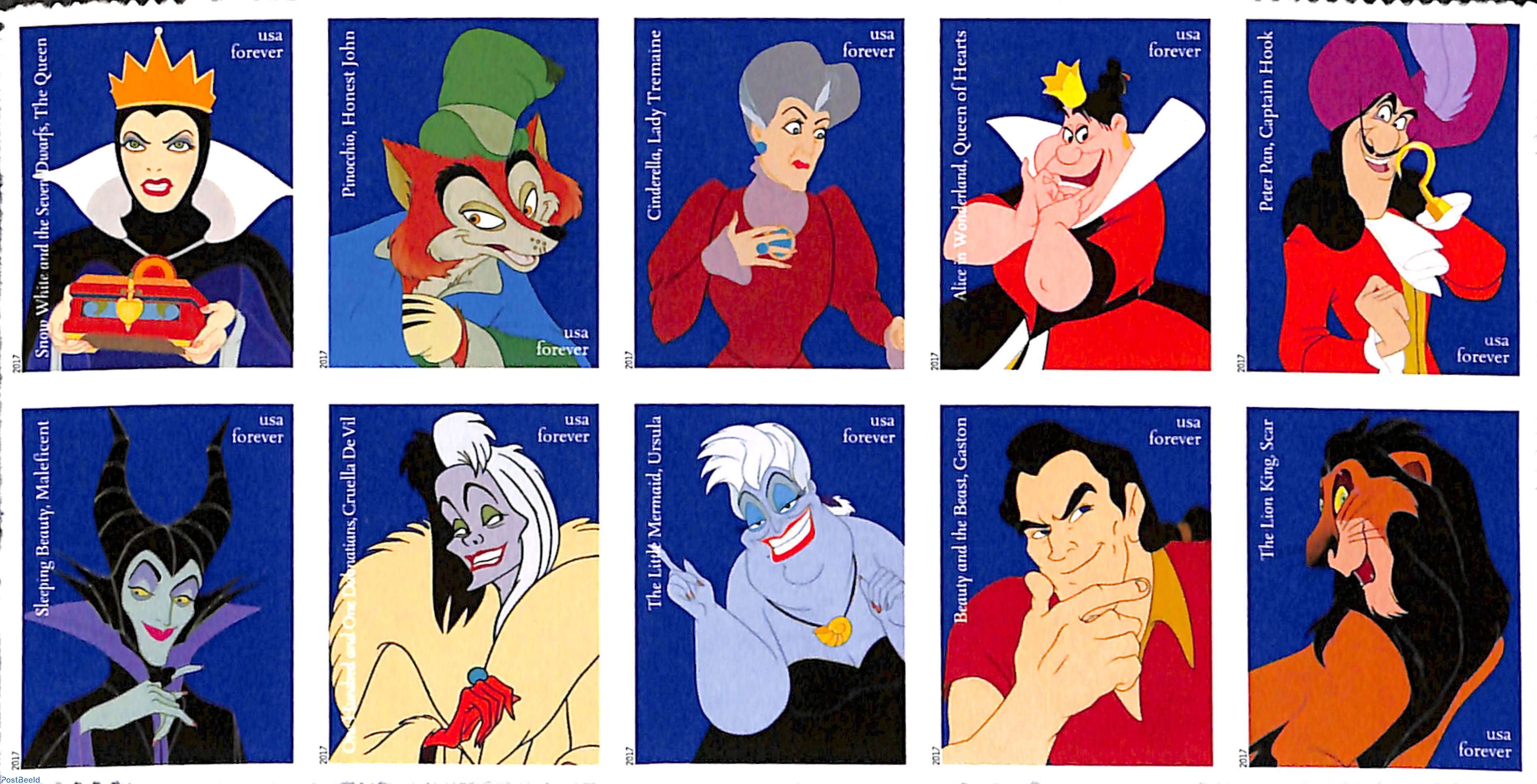 Stamp 17 United States Of America Disney Villains 10v S A 17 Collecting Stamps Postbeeld Online Stamp Shop Collecting Stamp 17 United States Of America Disney Villains 10v S A 17 Collecting Stamps Postbeeld Online Stamp Shop Collecting
