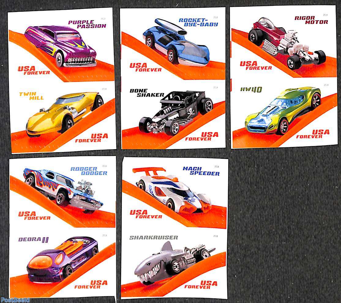 Hot wheels sale stamps