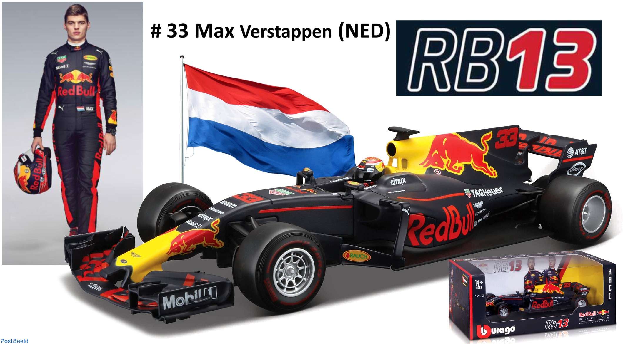 RED BULL RB13 TAG HEUER #33 MAX 2017 - Collecting Stamps - PostBeeld - Online Stamp Shop - Collecting