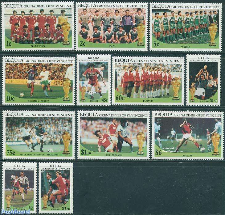 Bequia Iraq Team 1986 World Cup Stamp 