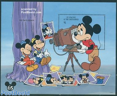 Stamp 1994, Saint Vincent 65 Years Mickey Mouse s/s, Photographer 
