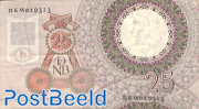 25 Gulden 1955 3 Letters 6 Digits