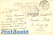 Postcard from Haiphong to Buitenzorg (Netherlands Indies)