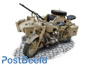 Italeri German Military Motorcycle with side car 1:9 #7403
