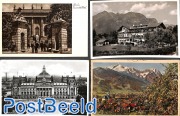 4 postcards with Olympic games promtional cancellations