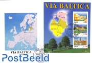 Via Baltica s/s, joint issue with Latvia,Lithuania