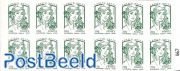 Decrouvez les beaux timbres, Booklet with 12x vert s-a