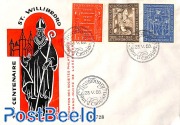 Saint Willibrord 1300th birthday 3v
