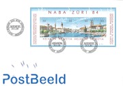 NABA ZURI 84 stamp exposition s/s