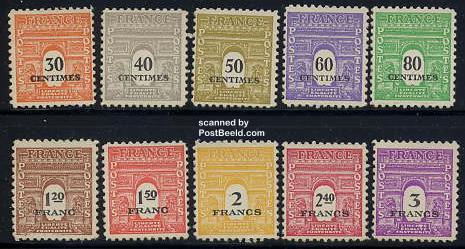 Alied troops in France 10v