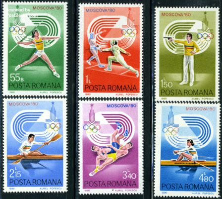 Olympic Games Moscow 6v